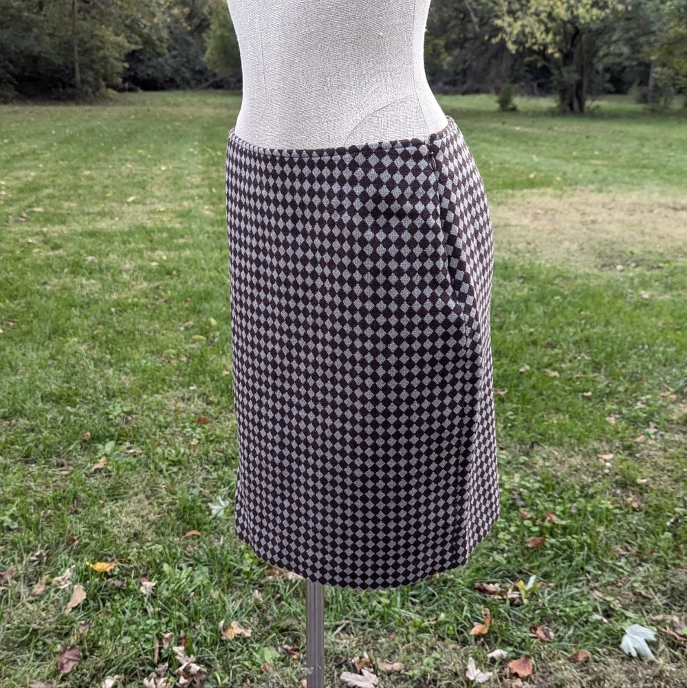 Y2K INC Wool Checker Skirt - Picture 4 of 5